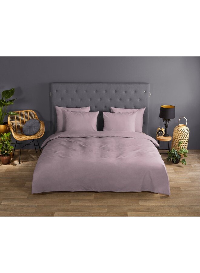 Good Morning Dekbedovertrek Uni Roze - Katoen