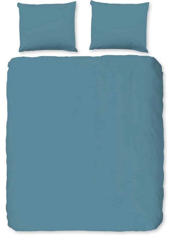 Dekbedovertrek Uni Adria Blauw - Katoen PL1