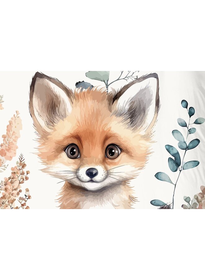 Good Morning Dekbedovertrek Kids Foxx Multi - Katoen