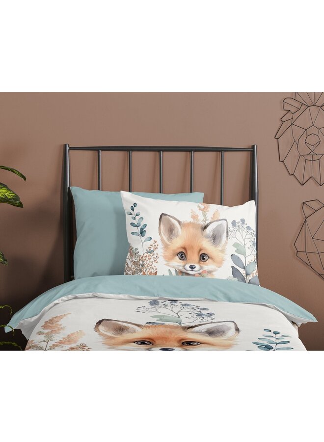 Good Morning Dekbedovertrek Kids Foxx Multi - Katoen