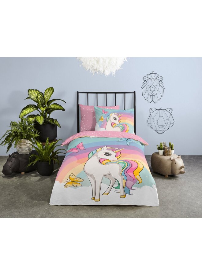 Good Morning Dekbedovertrek Kids Dash Multi - Katoen