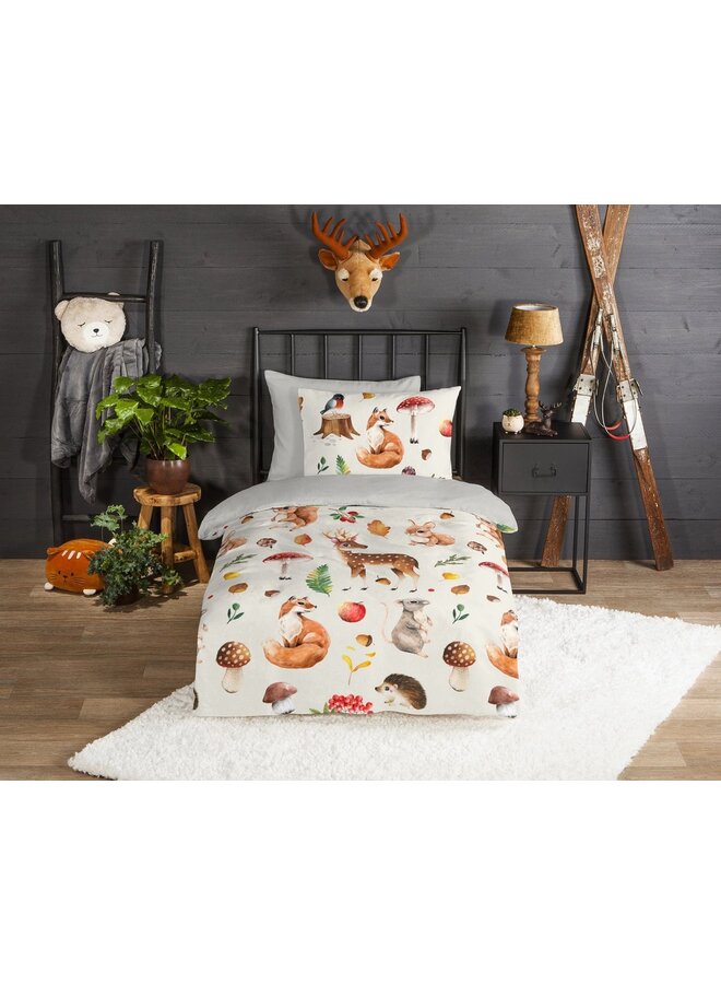 Good Morning Dekbedovertrek Kids Autumn Multi - Flanel