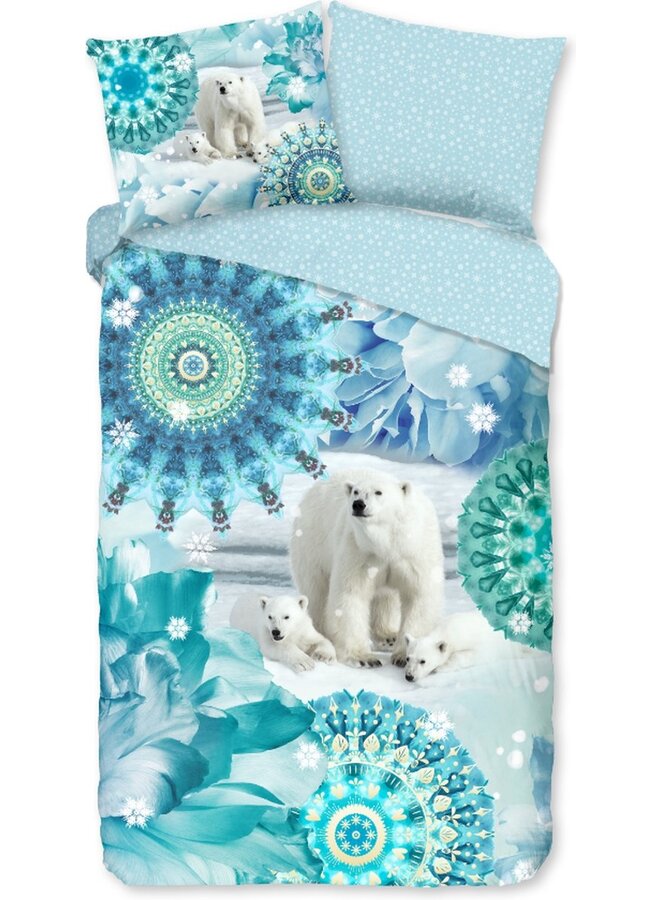 HIP Dekbedovertrek Seppo Blauw - Flanel