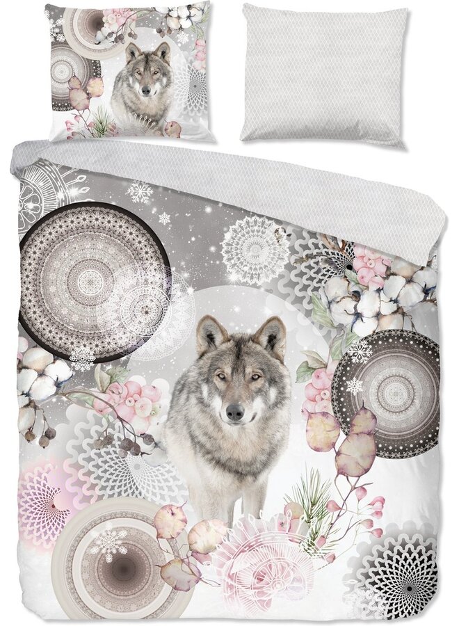 Dekbedovertrek Isaci Grijs - Flanel