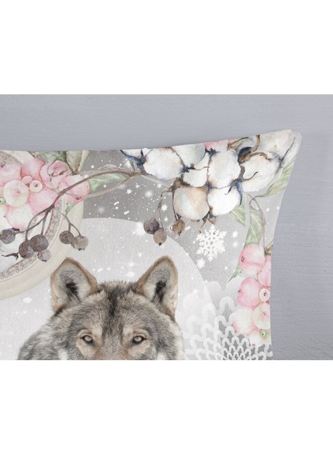 HIP Dekbedovertrek Isaci Grijs - Flanel