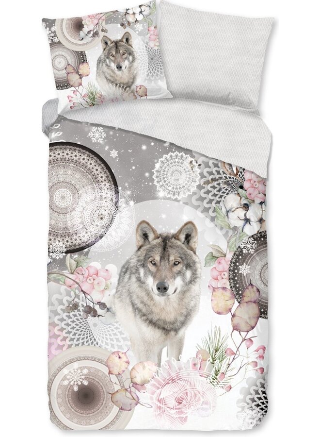 HIP Dekbedovertrek Isaci Grijs - Flanel