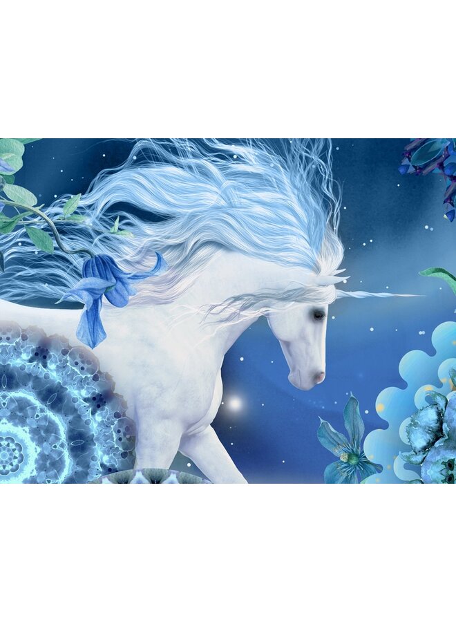 HIP Dekbedovertrek Lumi Blauw - Flanel