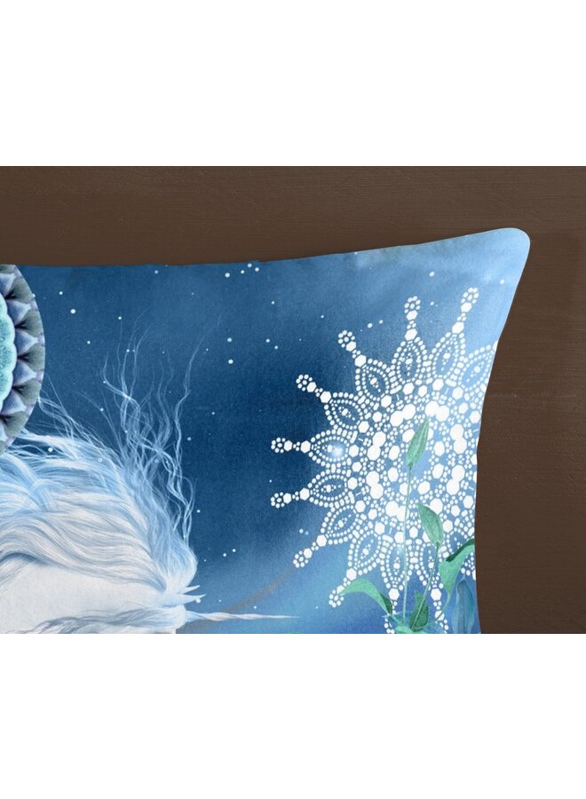 HIP Dekbedovertrek Lumi Blauw - Flanel