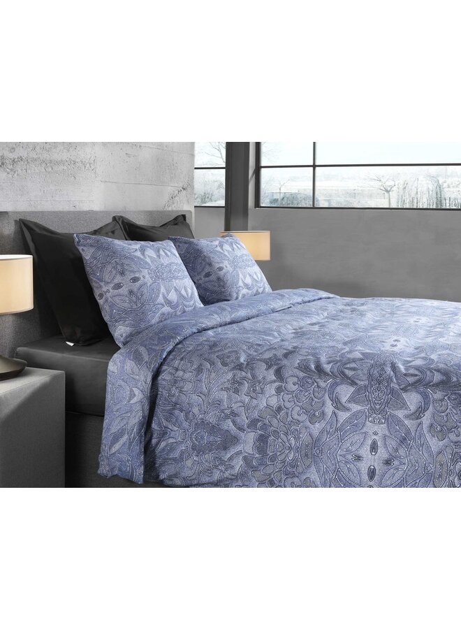 Heckett & Lane Dekbedovertrek Bles Blauw - Flanel