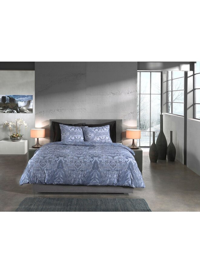 Heckett & Lane Dekbedovertrek Bles Blauw - Flanel