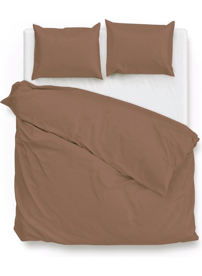 ZO! Home Dekbedovertrek Satinado Donkerroze - Katoensatijn
