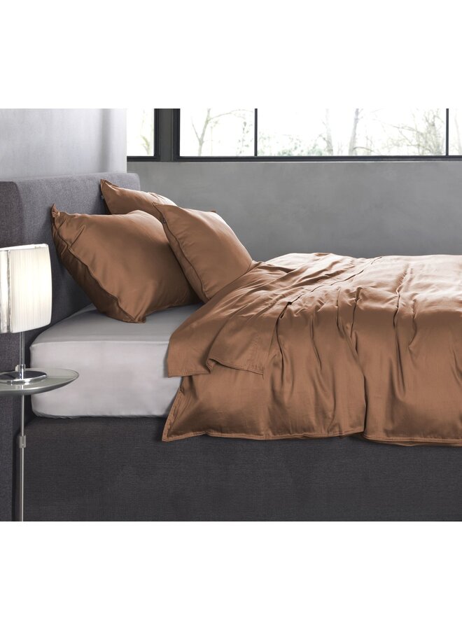 ZO! Home Dekbedovertrek Satinado Donkerroze - Katoensatijn