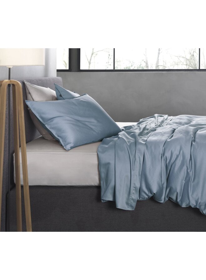 ZO! Home Dekbedovertrek Satinado Licht Blauw - Katoensatijn