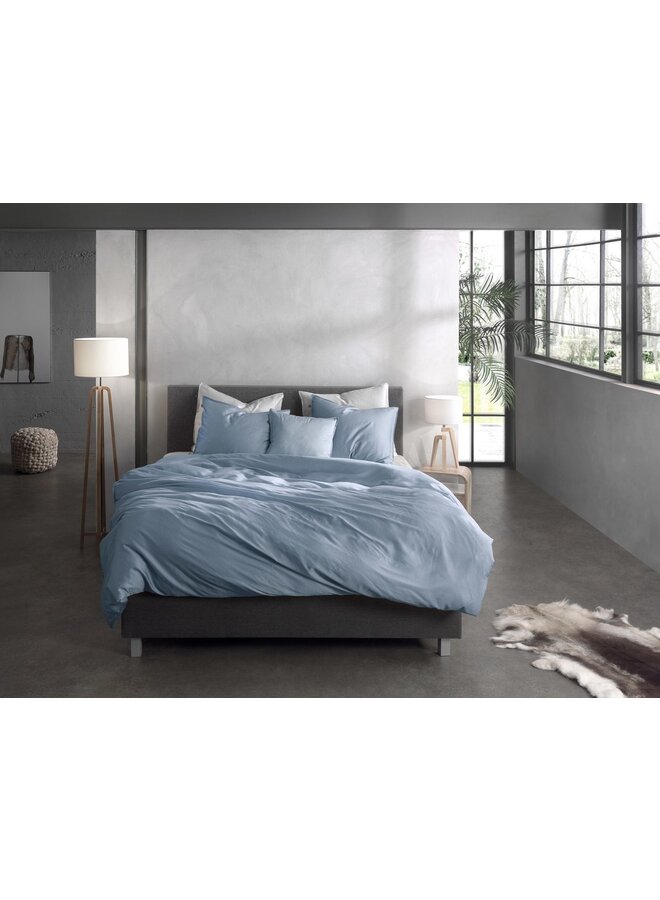 ZO! Home Dekbedovertrek Satinado Lichtblauw - Katoensatijn