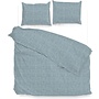 ZO! Home Dekbedovertrek Lino Steen Blauw - Katoen
