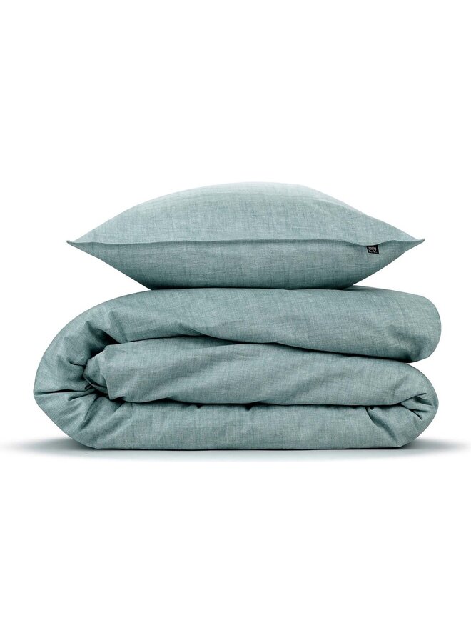 ZO! Home Dekbedovertrek Lino Steenblauw - Katoen
