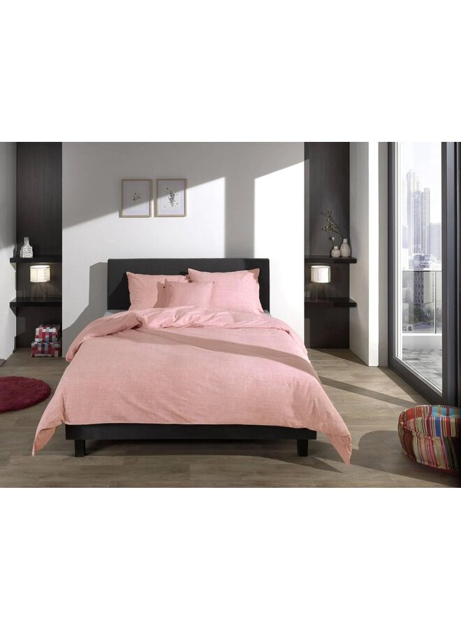 ZO! Home Dekbedovertrek Lino Shell Rood - Katoen