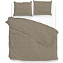 ZO! Home Dekbedovertrek Lino Palm Taupe - Katoen