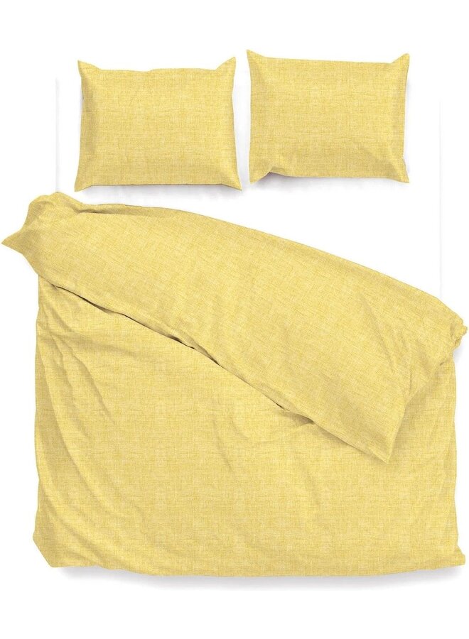 Dekbedovertrek Lino Licht Geel - Katoen PL3