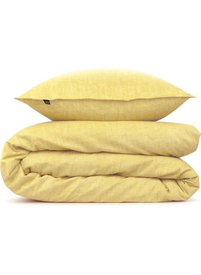 ZO! Home Dekbedovertrek Lino Lichtgeel - Katoen