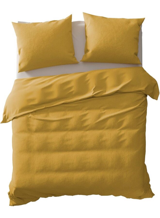 Yellow Dekbedovertrek Cialda Oker - Percale Katoen
