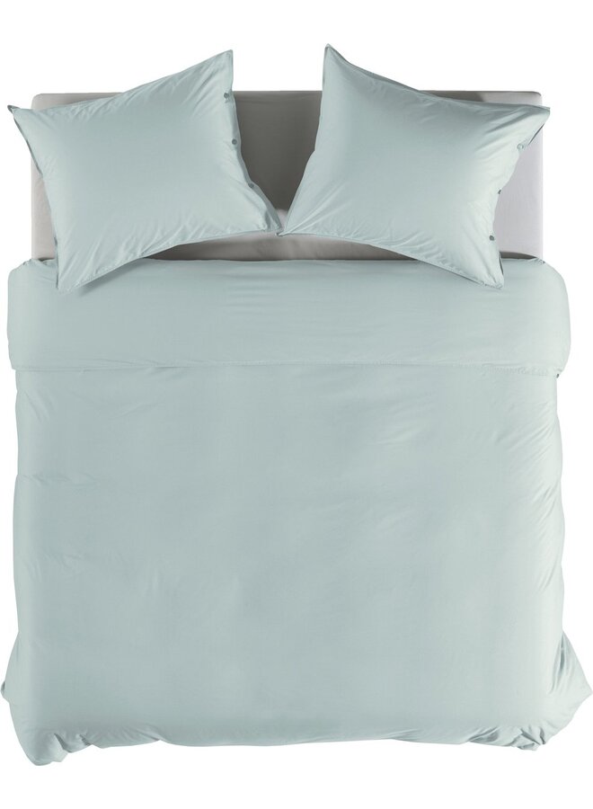 Yellow Dekbedovertrek Uni Lichtblauw - Percale Katoen