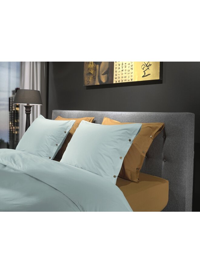 Yellow Dekbedovertrek Cialda Licht Blauw - Percale Katoen
