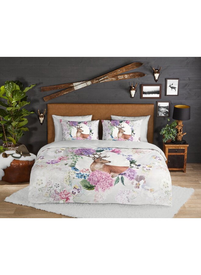 Good Morning Dekbedovertrek Vedet Grijs - Flanel