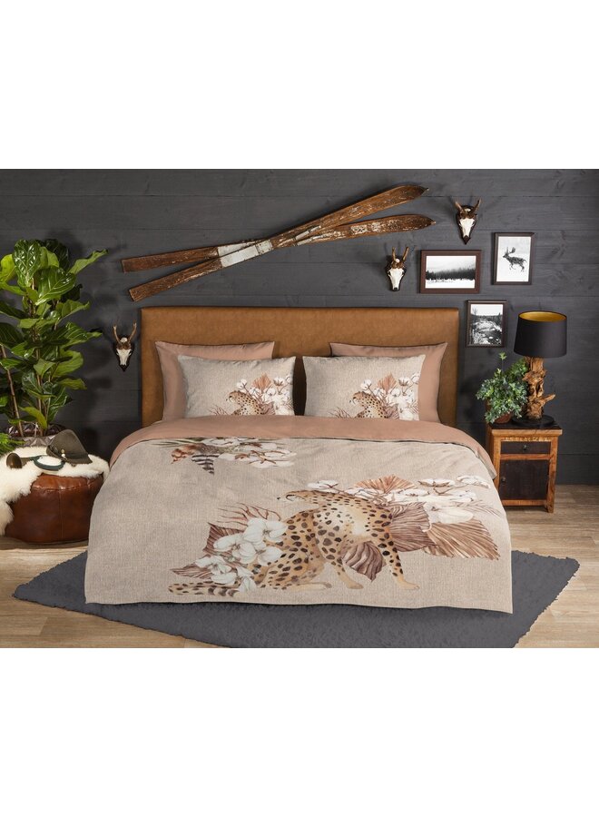 Good Morning Dekbedovertrek Chevy Zand - Flanel