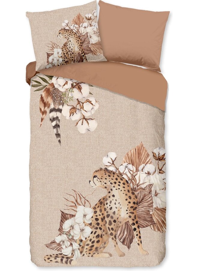 Good Morning Dekbedovertrek Chevy Zand - Flanel