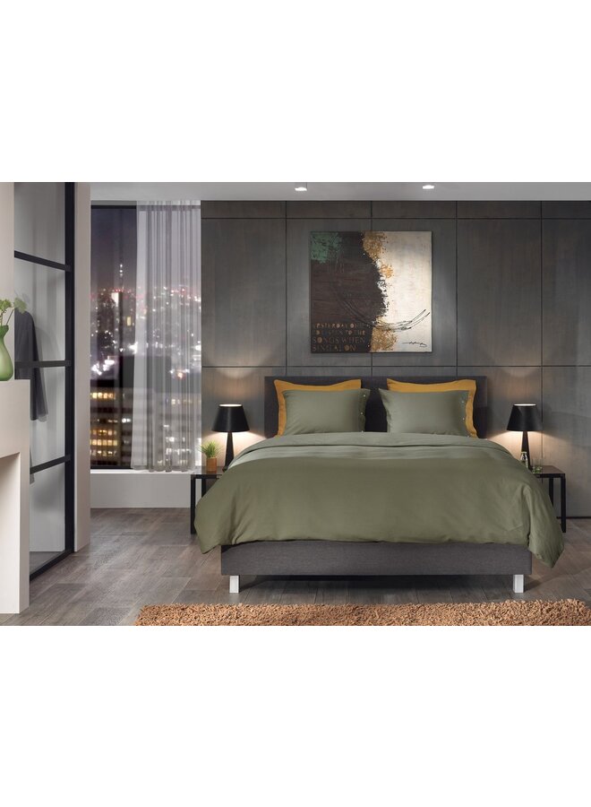 Yellow Dekbedovertrek Cialda Groen - Katoen