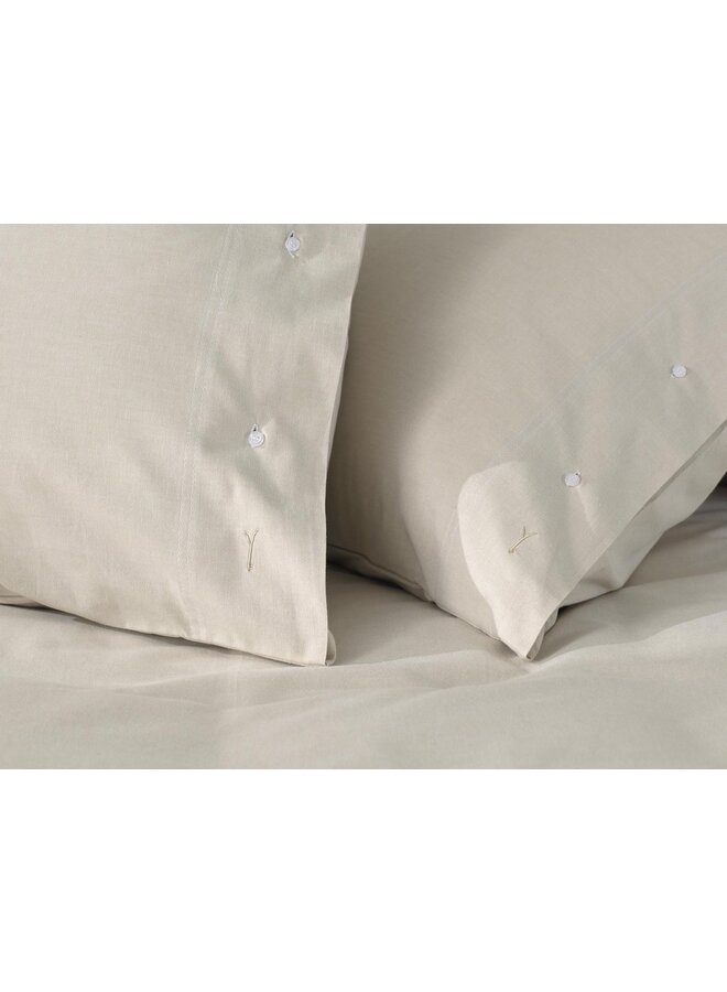 Yellow Dekbedovertrek Chambray Naturel - Percale Katoen