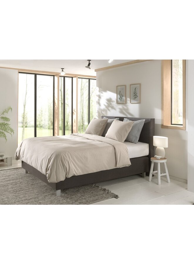 Yellow Dekbedovertrek Chambray Naturel - Percale Katoen