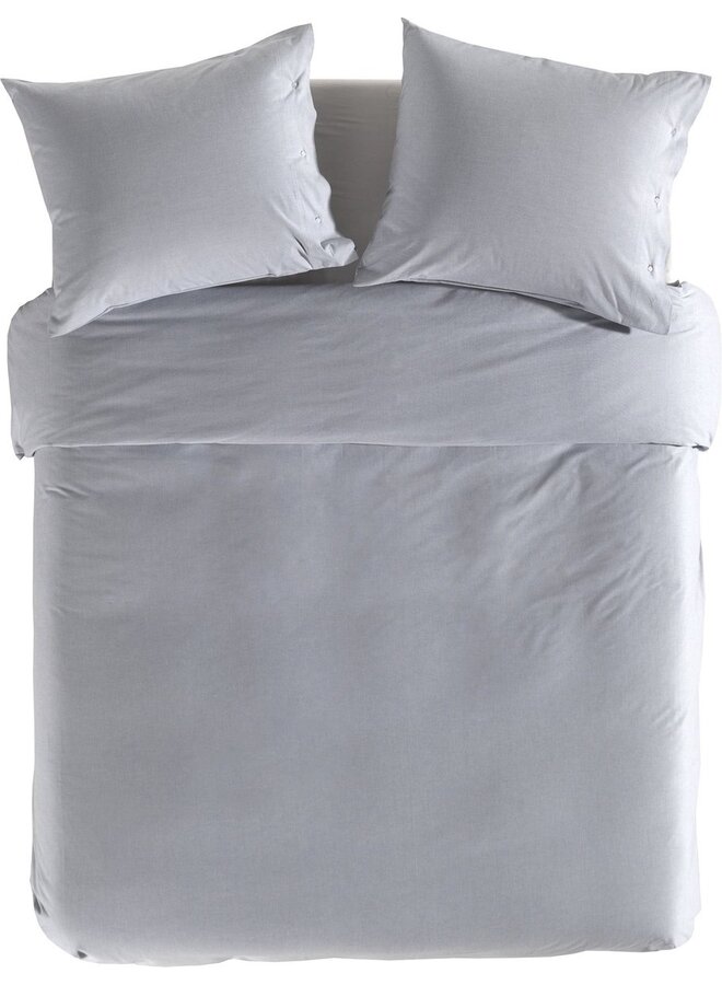 Yellow Dekbedovertrek Chambray Blauw - Percale Katoen