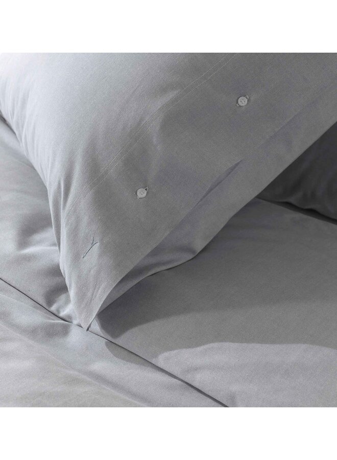 Yellow Dekbedovertrek Chambray Blauw - Percale Katoen