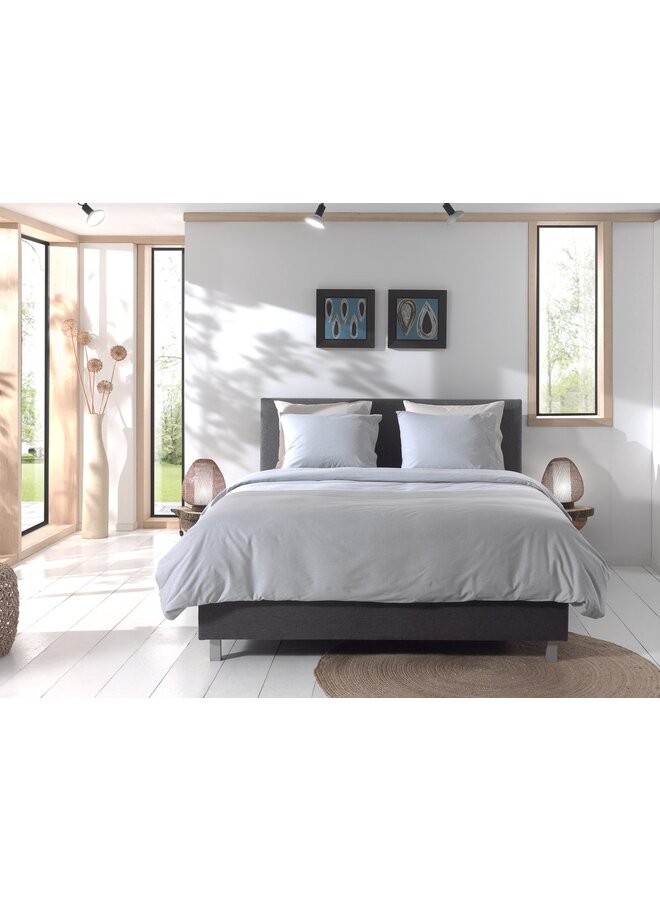 Yellow Dekbedovertrek Chambray Blauw - Katoen