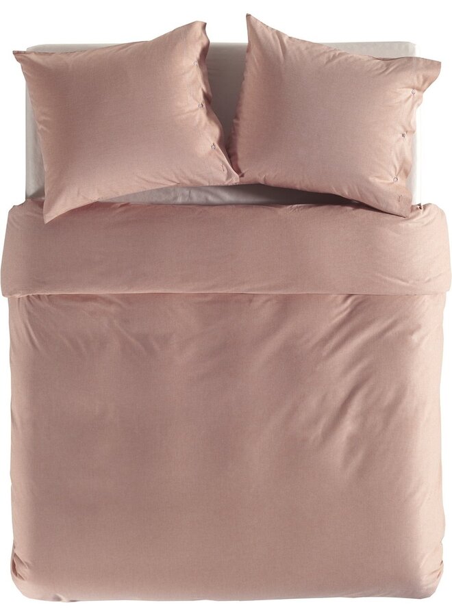 Dekbedovertrek Chambray Rood - Percale Katoen