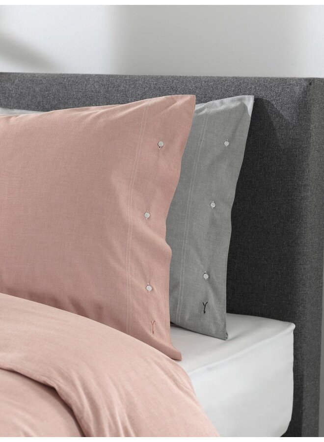 Yellow Dekbedovertrek Chambray Rood - Katoen