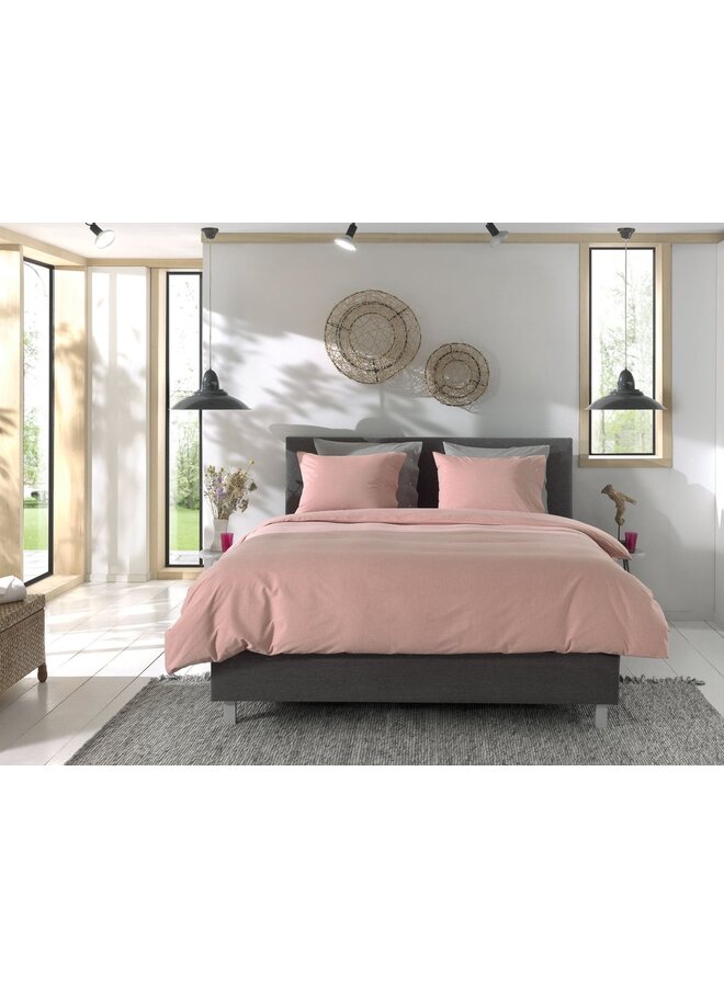 Yellow Dekbedovertrek Chambray Rood - Katoen