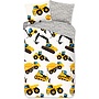 Good Morning Dekbedovertrek Kids Dig Geel - Flanel