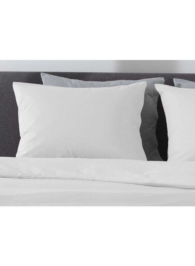 Yellow Dekbedovertrek Chambray Wit - Percale Katoen