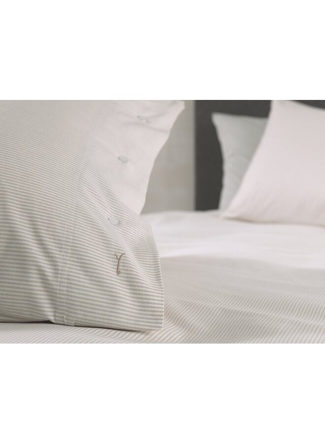 Yellow Dekbedovertrek Oxford Naturel - Percale Katoen