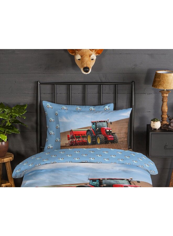 Good Morning Dekbedovertrek Kids Tractor Multi - Flanel