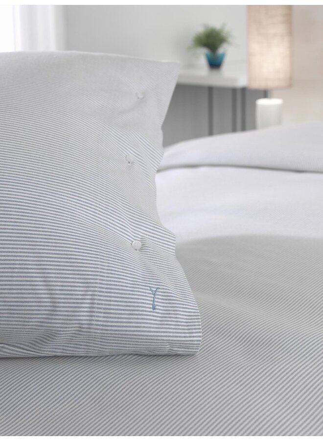 Yellow Dekbedovertrek Oxford Blauw - Percale Katoen