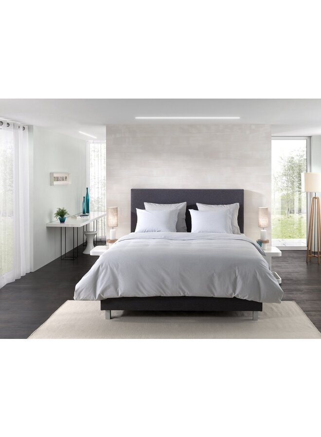 Yellow Dekbedovertrek Oxford Blauw - Percale Katoen