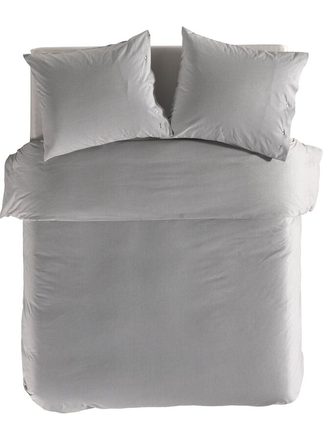 Dekbedovertrek Oxford Grijs - Katoen