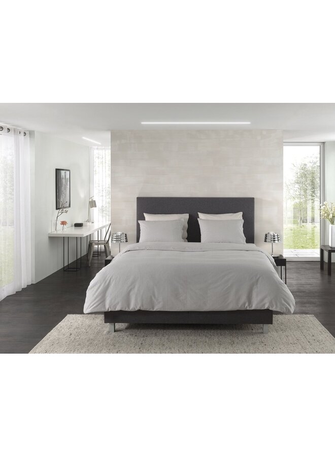 Yellow Dekbedovertrek Oxford Grijs - Katoen