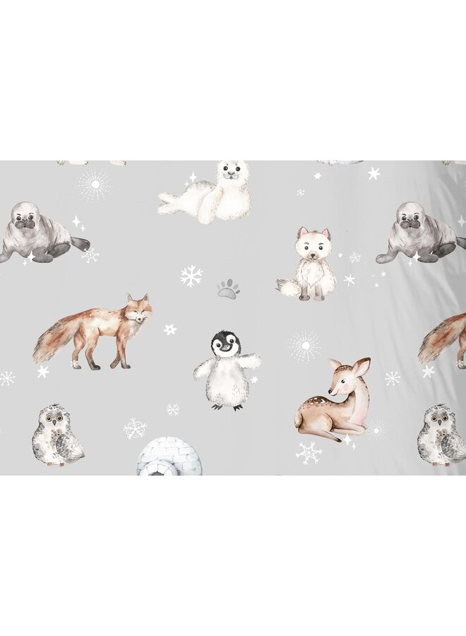 Good Morning Dekbedovertrek Kids Cira Grijs - Flanel