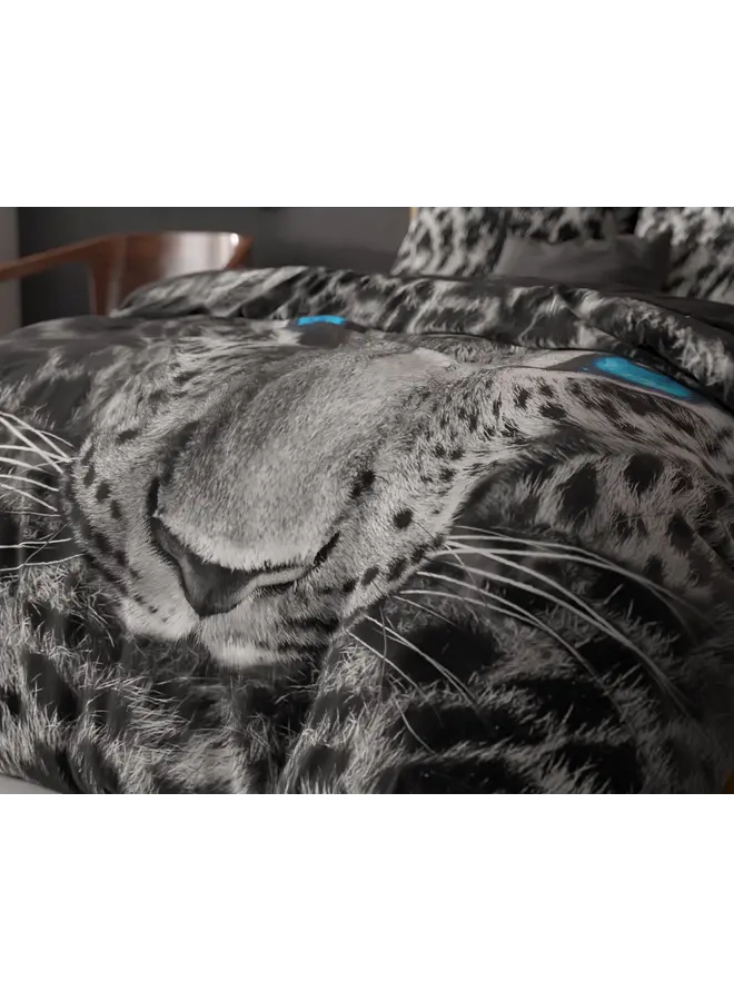 Sleeptime Dekbedovertrek Cheetah Grijs - Katoen