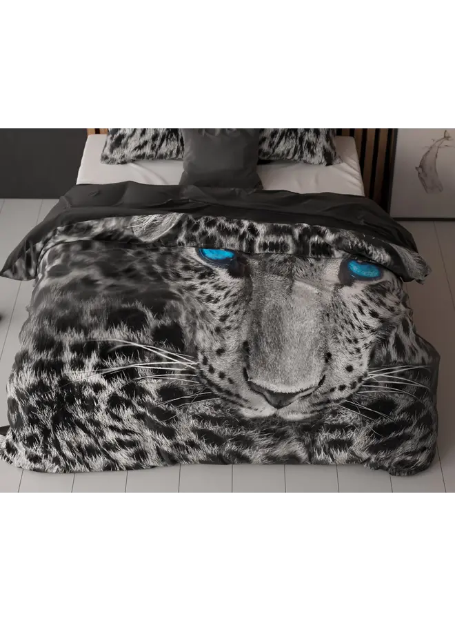 Sleeptime Dekbedovertrek Cheetah Grijs - Katoen